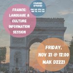 France: Language & Culture Information Session on November 21, 2025